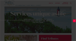 Desktop Screenshot of parsellfuneralhomes.com